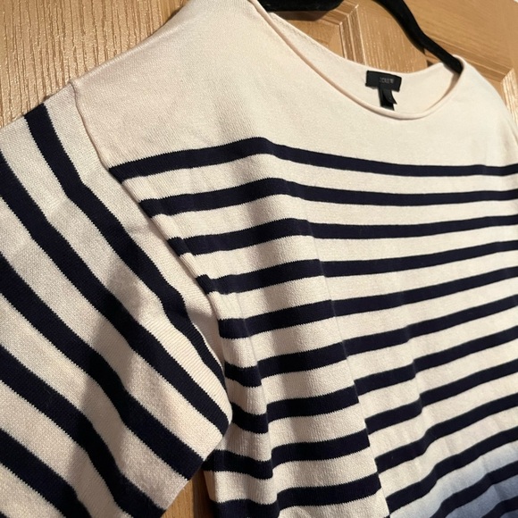 J.Crew Navy Dip-Dye Striped Ombre Sweater NWT - Picture 4 of 8